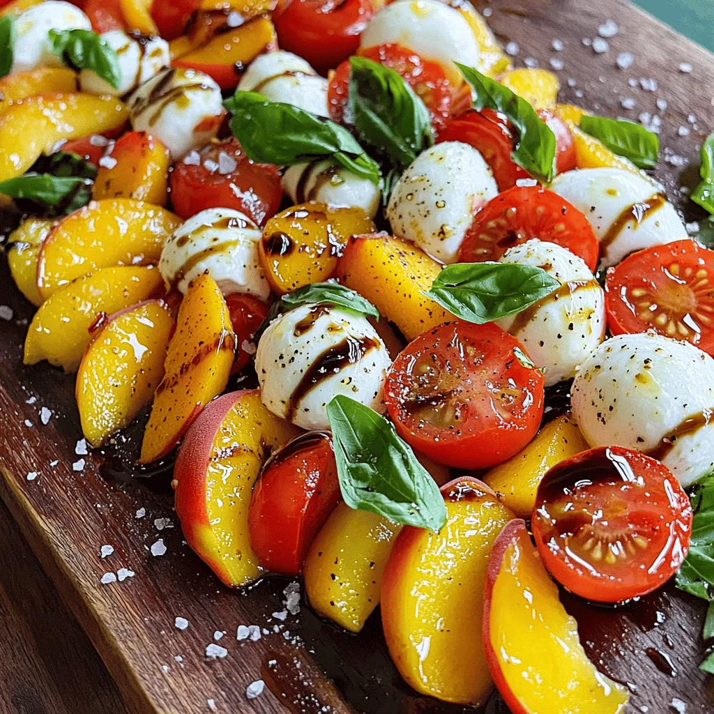 Peach Caprese Salad Fresh and Flavorful Delight