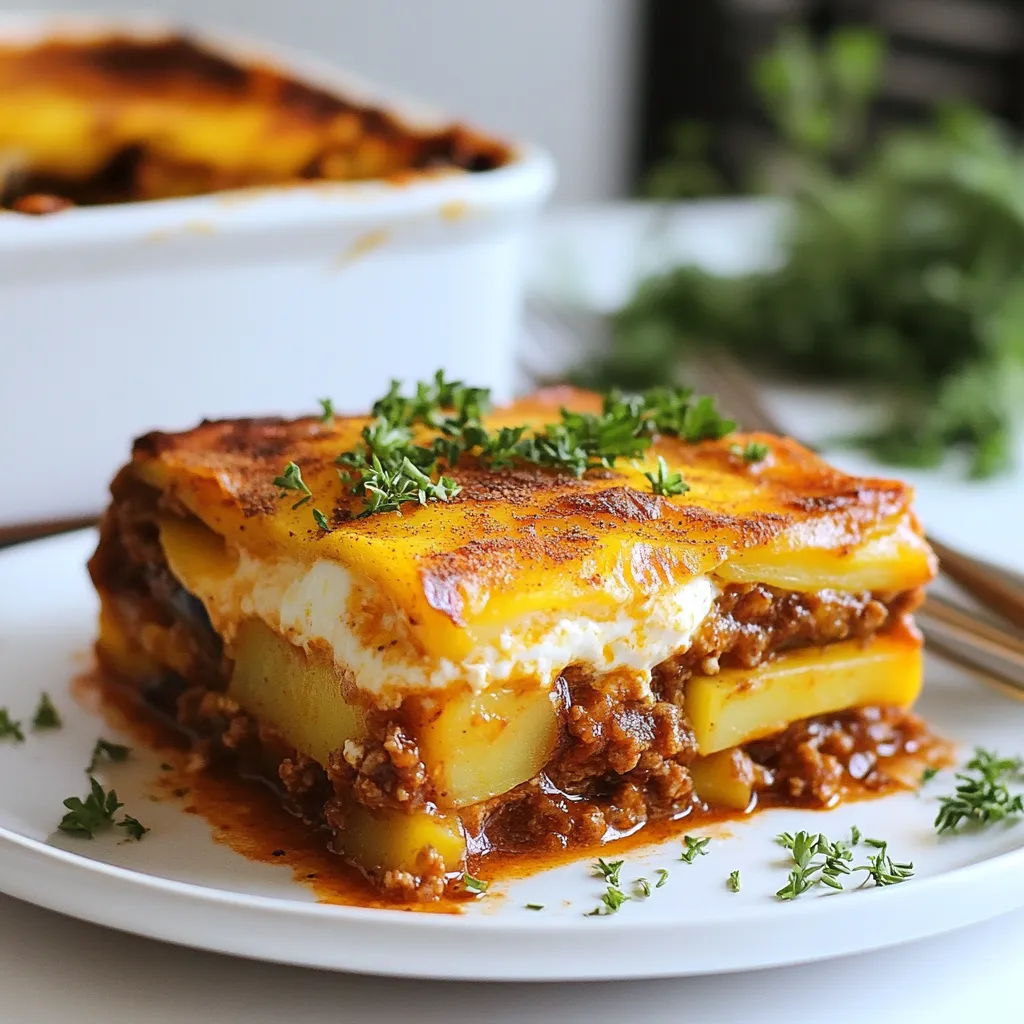 Traditional Moussaka Rich and Flavorful Comfort Dish