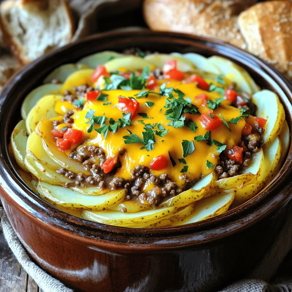 Crockpot Hamburger Potato Casserole Hearty and Easy Meal