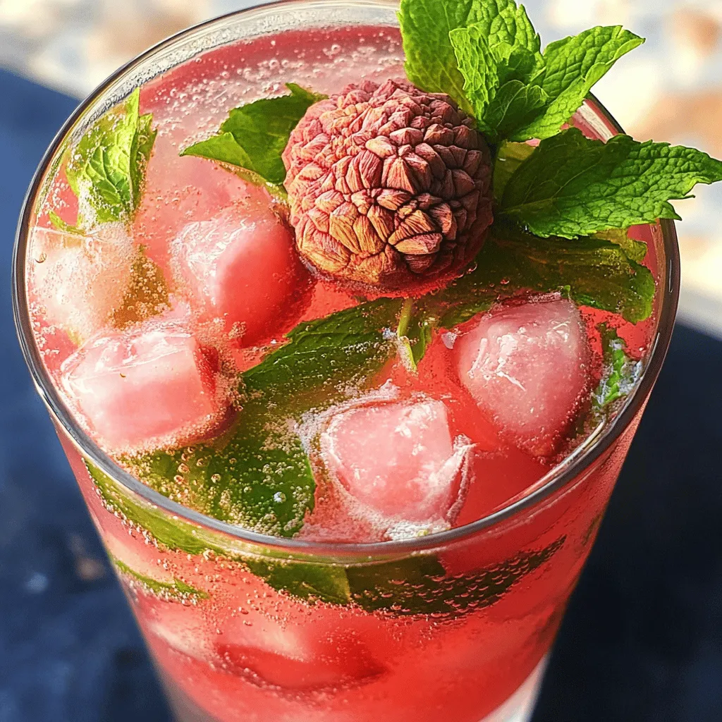 Lychee Rose Mojito Refreshing Summer Cocktail Delight