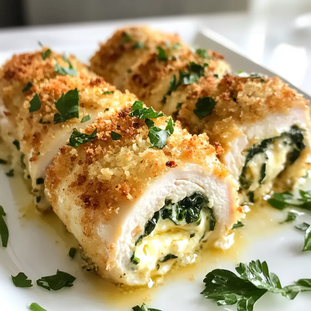Garlic Parmesan Chicken Roll-Ups Savory and Easy Dish