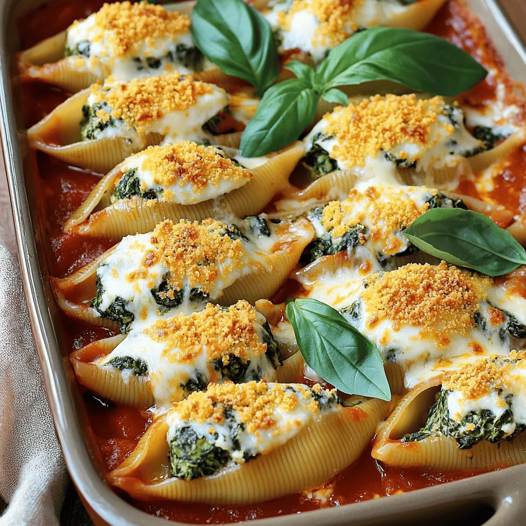 Cheesy Spinach Stuffed Shells Comforting Dinner Idea