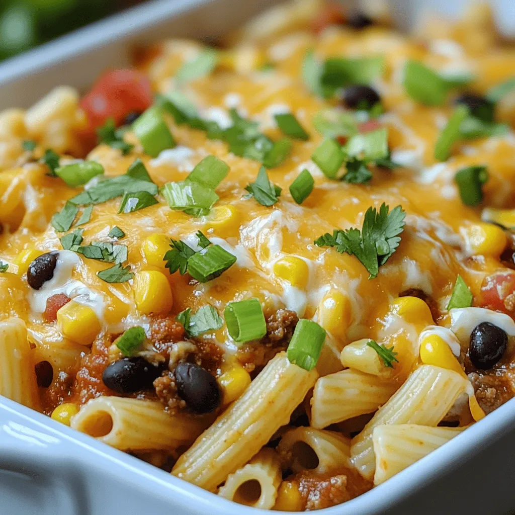 Cheesy Taco Pasta Bake Simple and Satisfying Meal