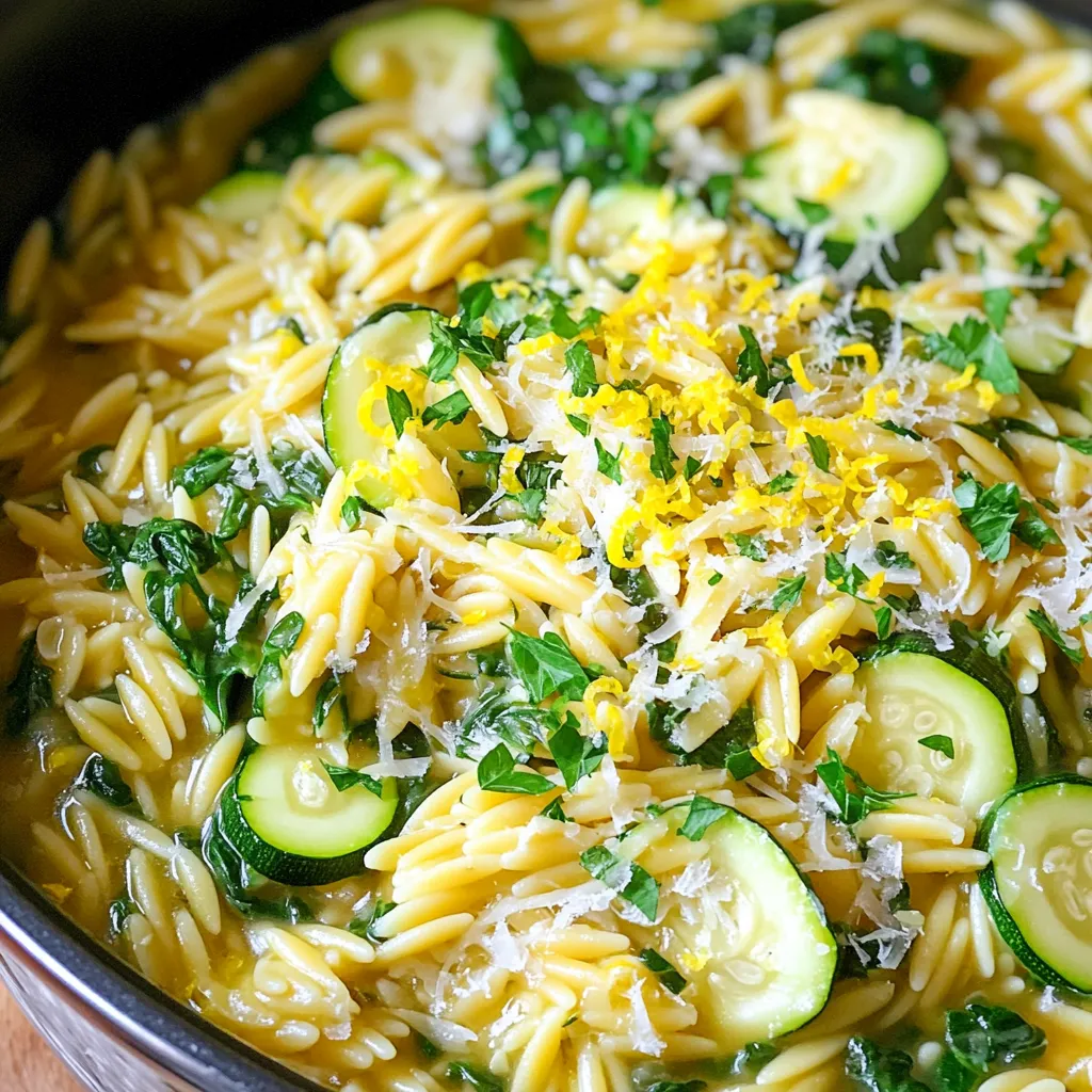 One Pot Lemon Parmesan Orzo Fast and Flavorful Meal
