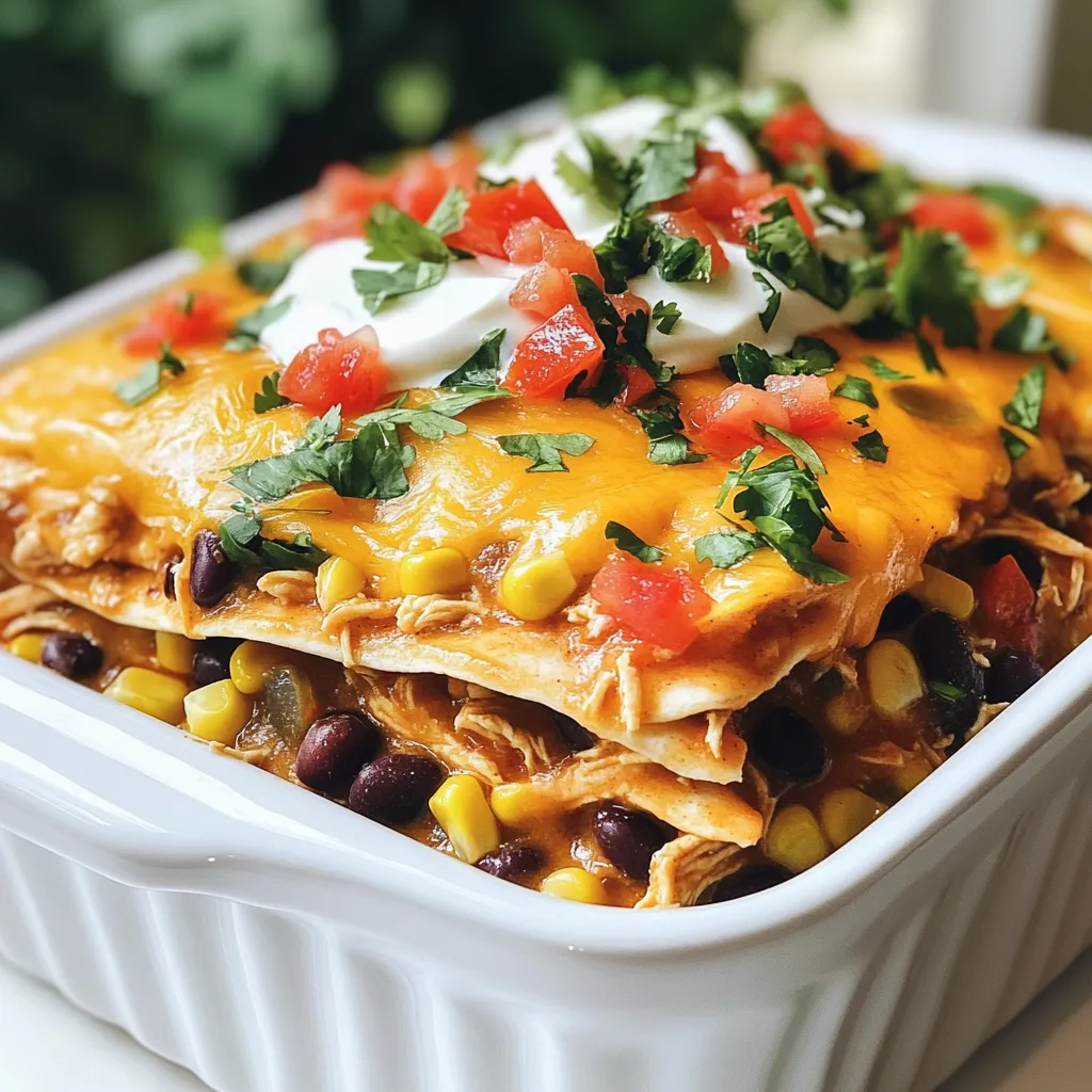 Hearty Chicken Burrito Casserole Cozy Family Meal