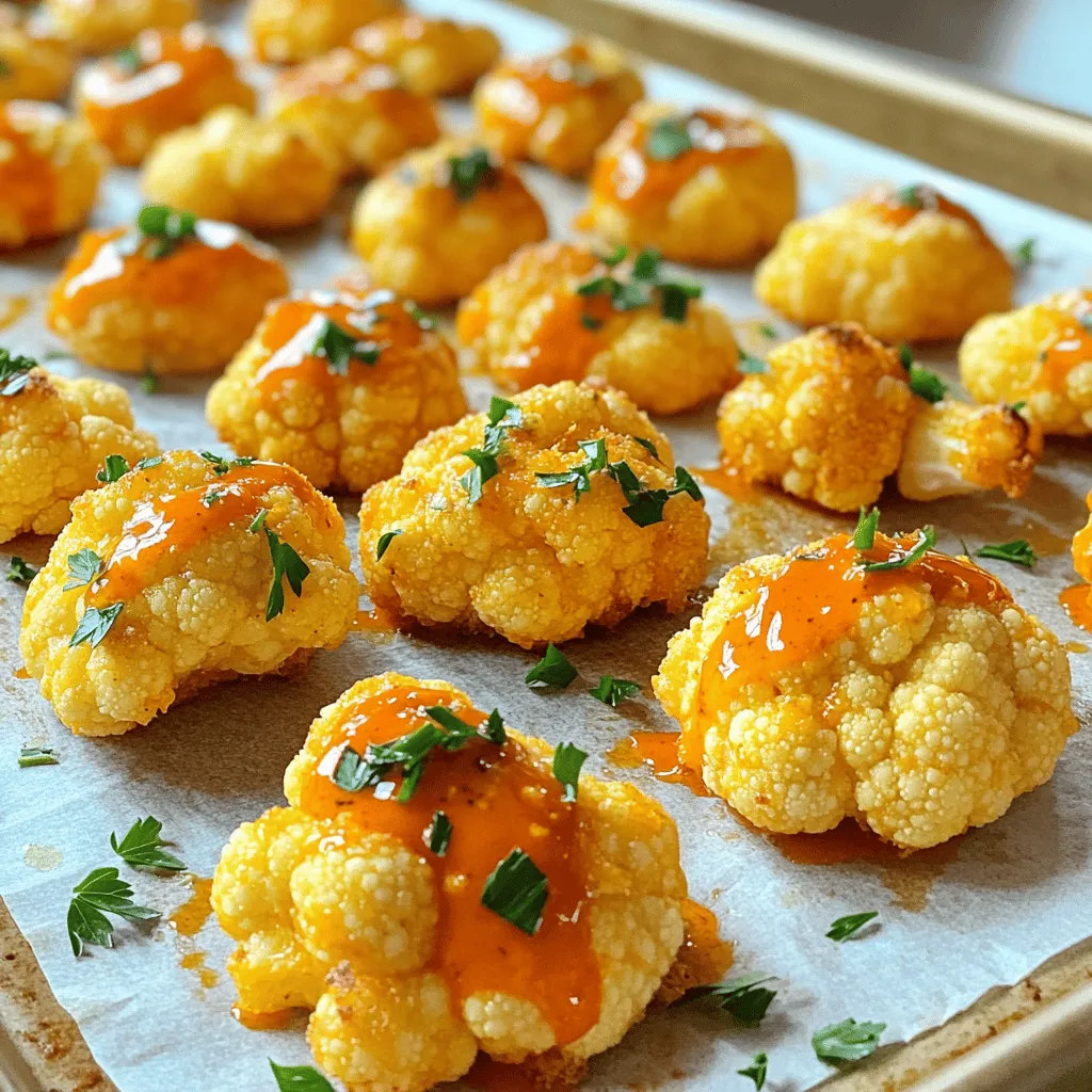 Buffalo Cauliflower Bites Crunchy and Flavorful Snack
