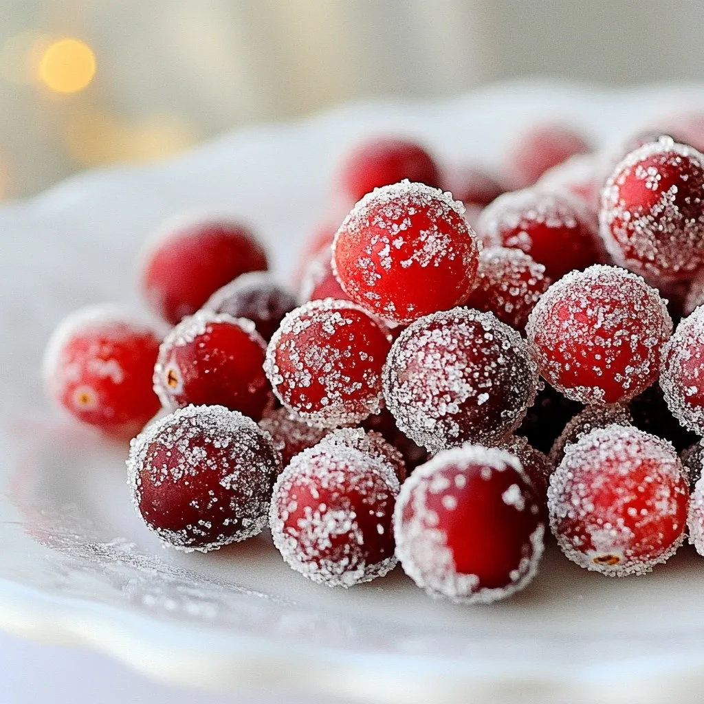 Sugared Cranberries Delightful Holiday Recipe Guide
