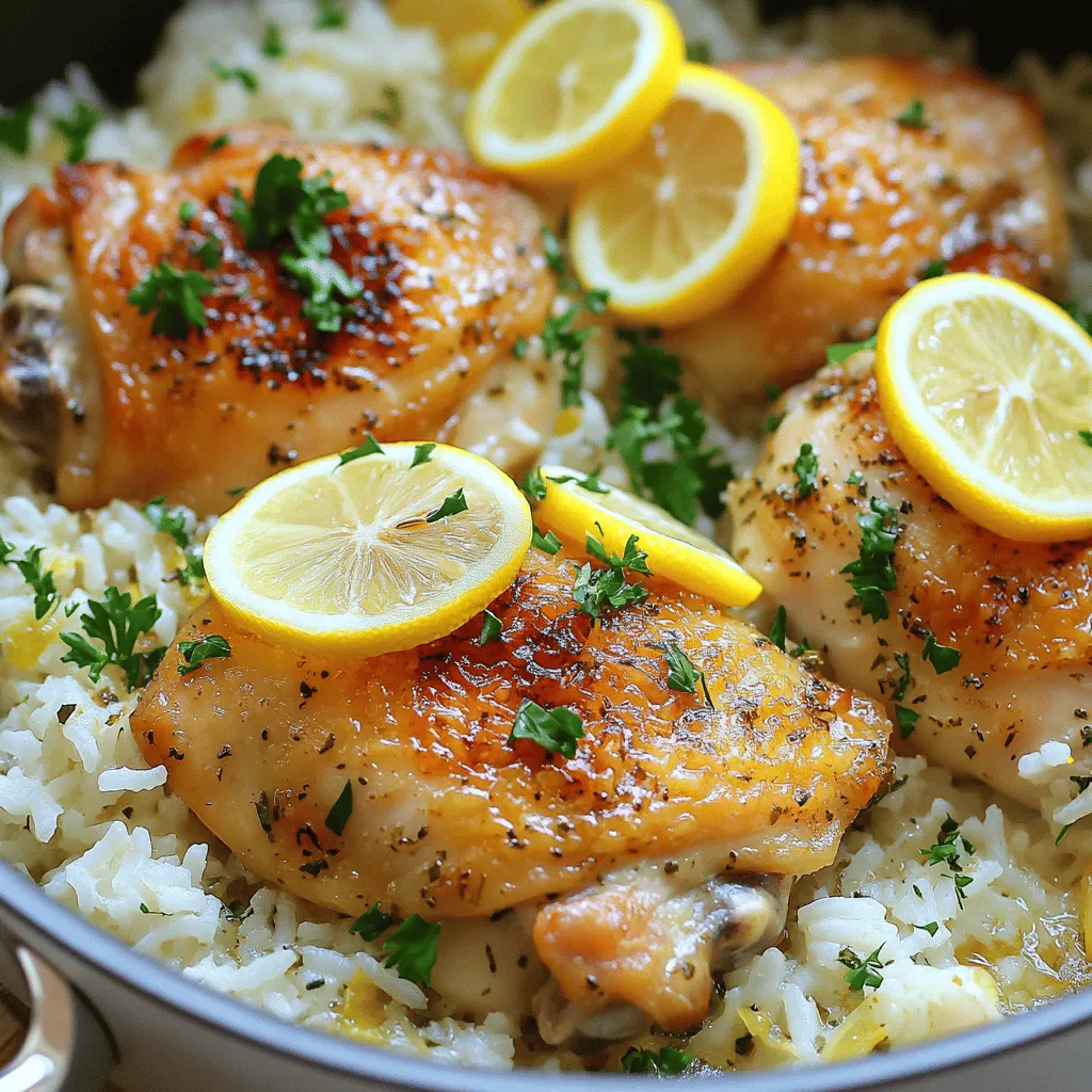 One-Pan Lemon Herb Chicken and Rice Easy Recipe