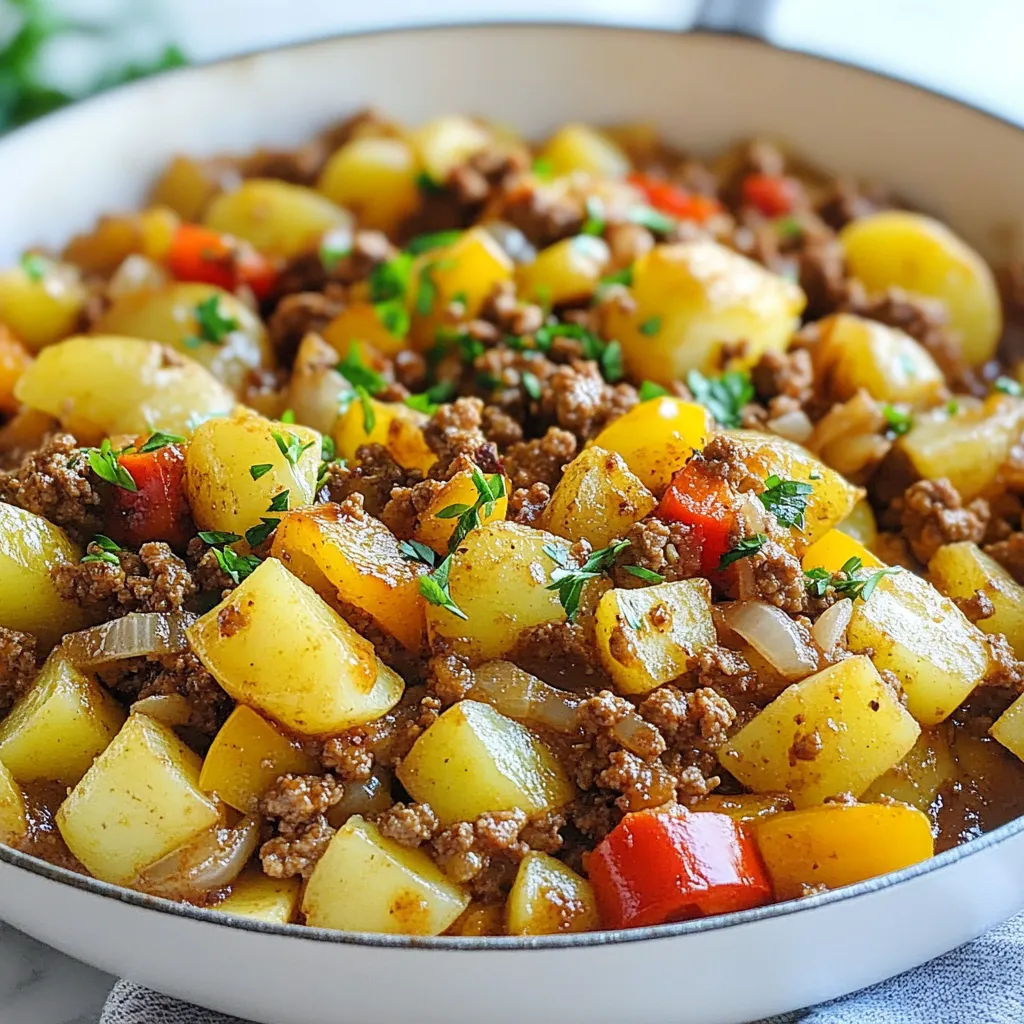 Ground Beef Potato Skillet Hearty and Simple Meal