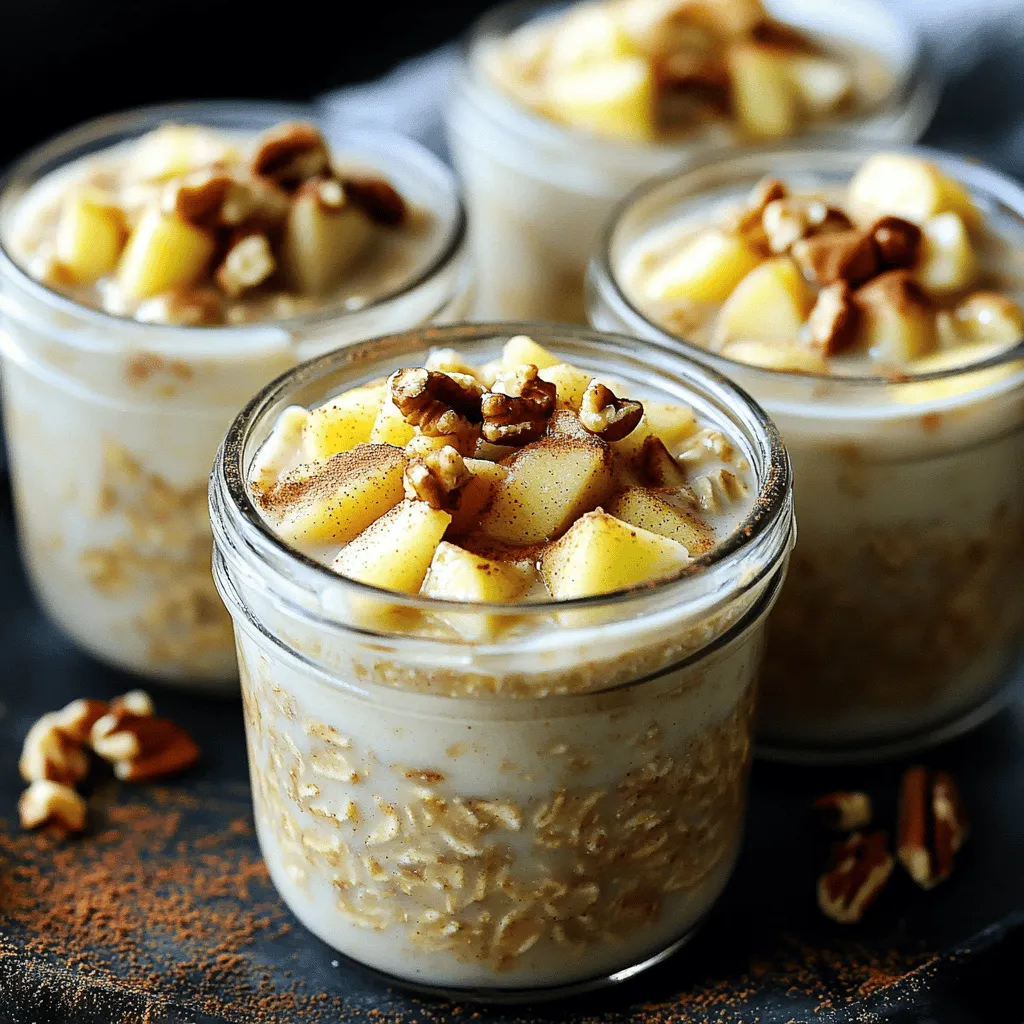 Apple Cinnamon Overnight Oats Tasty and Simple Recipe