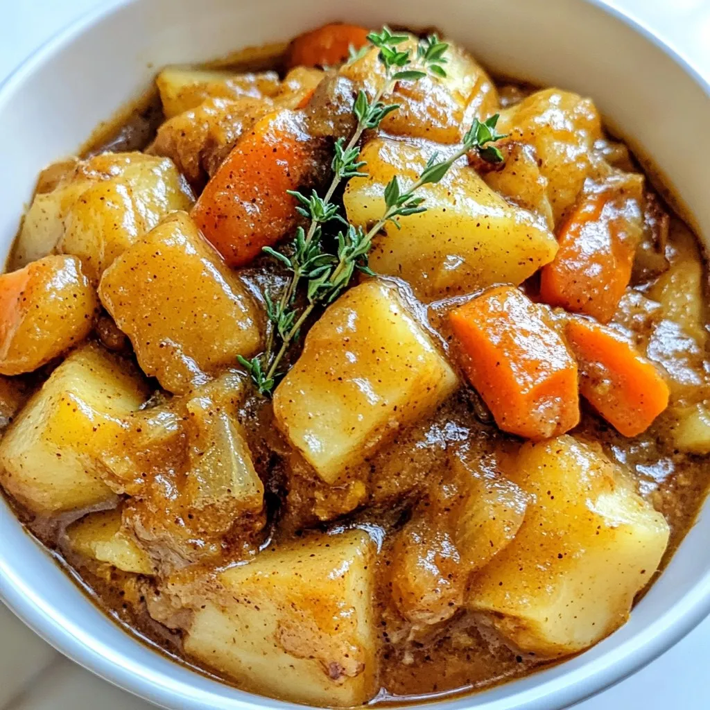 Fall Apple Cider Stew Mash Hearty and Flavorful Dish