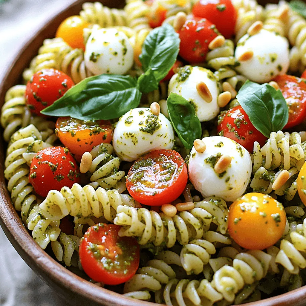 Pesto Caprese Pasta Salad Fresh and Flavorful Delight