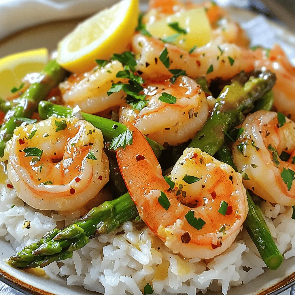 Garlic Butter Shrimp and Asparagus Tasty Quick Dish