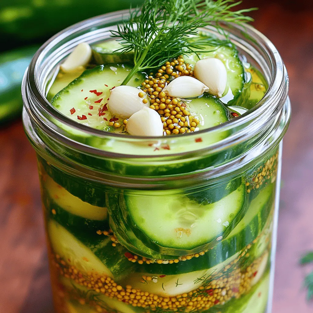 Quick Refrigerator Pickles Tangy and Flavorful Delight