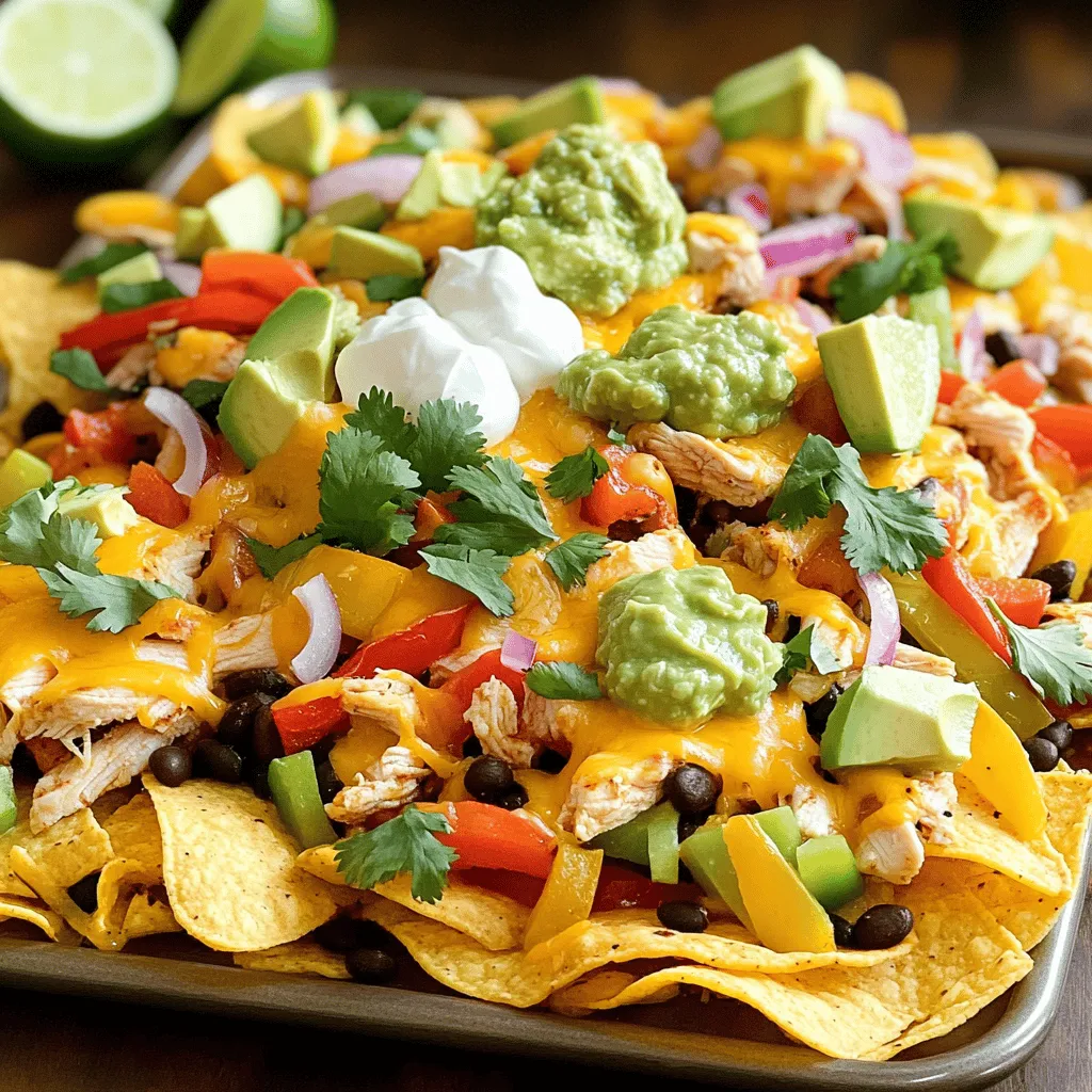 Sheet Pan Chicken Fajita Nachos Easy Flavor Fiesta