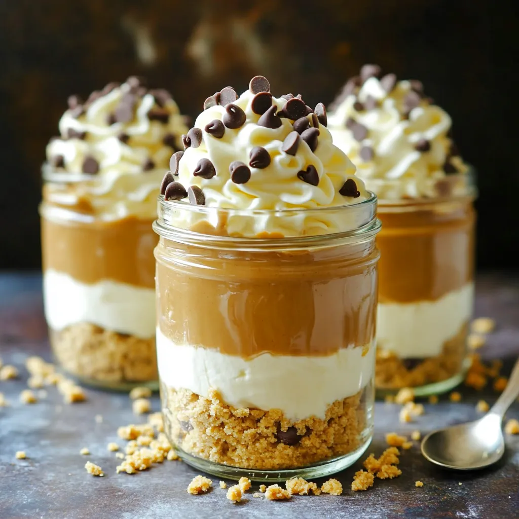 No-Bake Peanut Butter Cheesecake Jars Delight