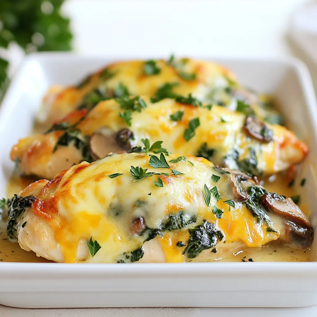 Spinach Mushroom Chicken Bake Flavorful Comfort Meal