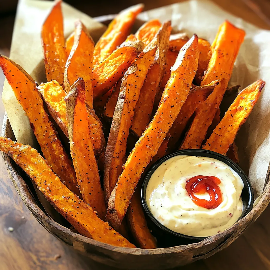 Sweet Potato Fries with Spicy Aioli Air Fryer Delight