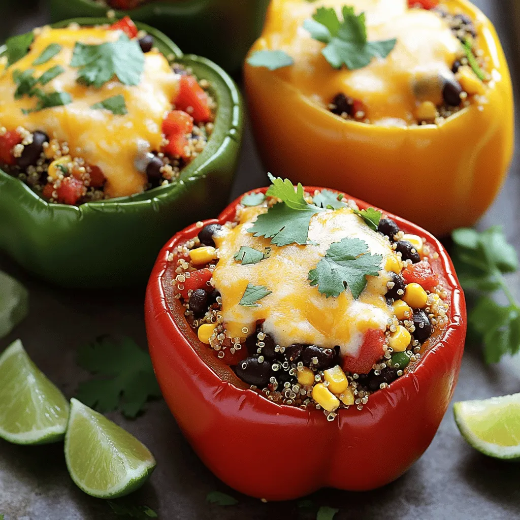Stuffed Bell Peppers with Quinoa Healthy and Easy Meal