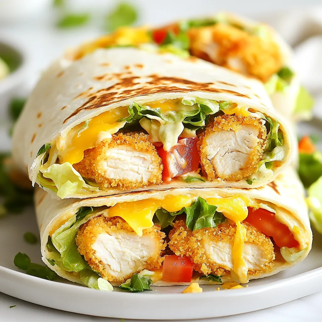 Crispy Chicken Ranch Wraps Easy and Flavorful Meal