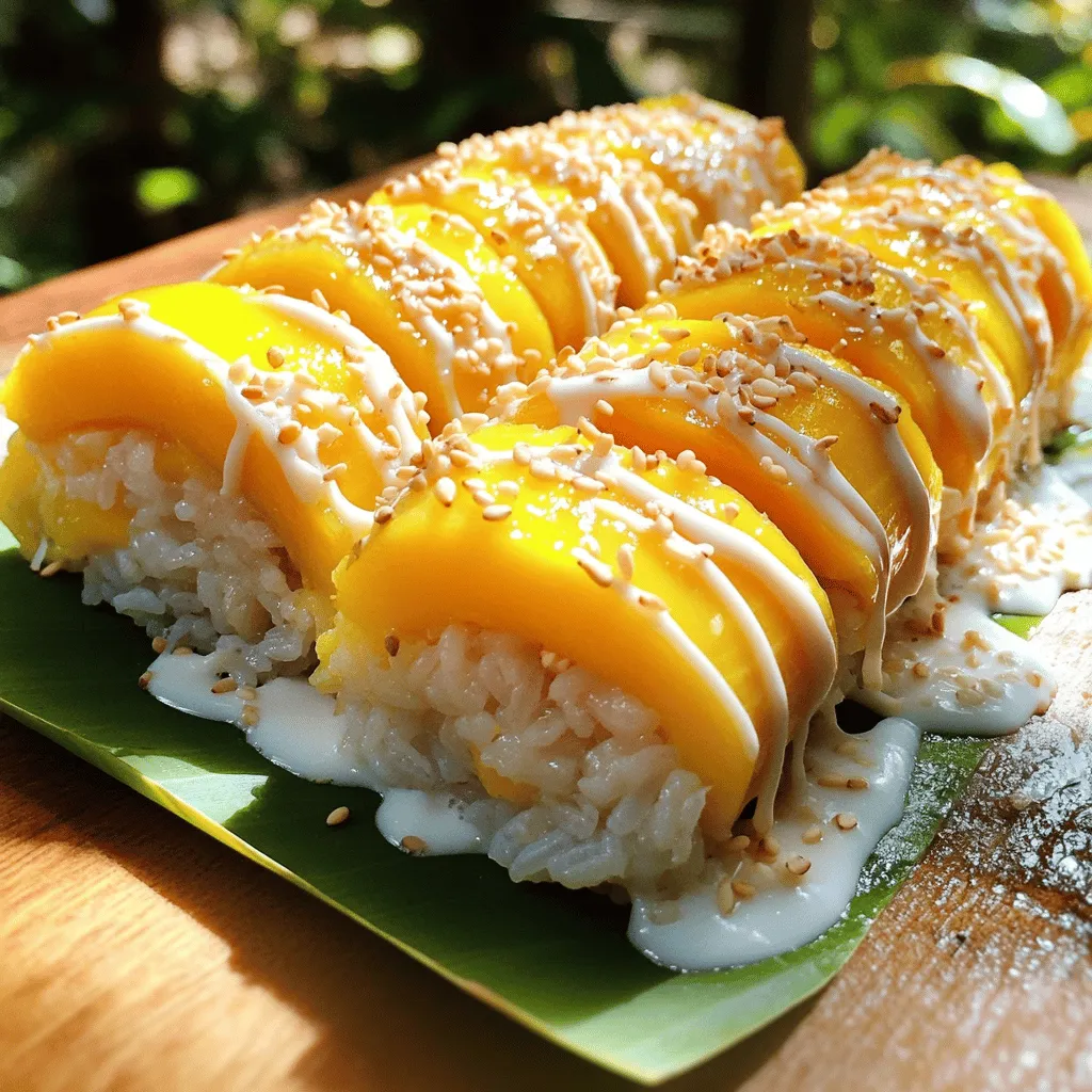 Sweet Mango Sticky Rice Rolls Easy and Tasty Recipe