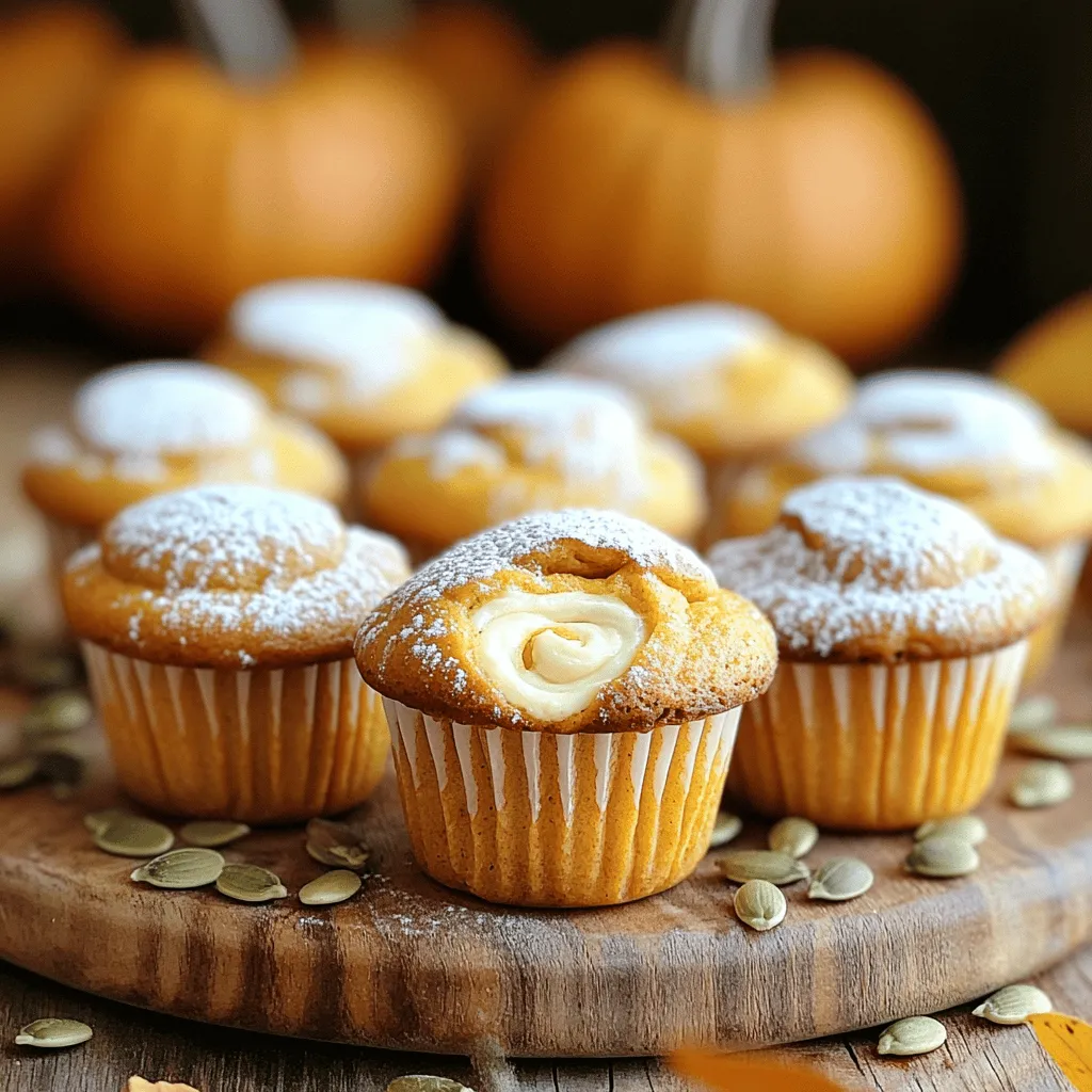 Pumpkin Cheesecake Muffins Delightful Flavor Treat