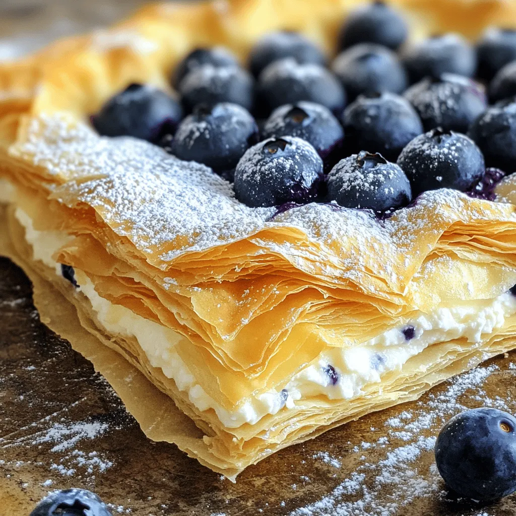 Blueberry Cheesecake Fillo Galette Delightful Recipe