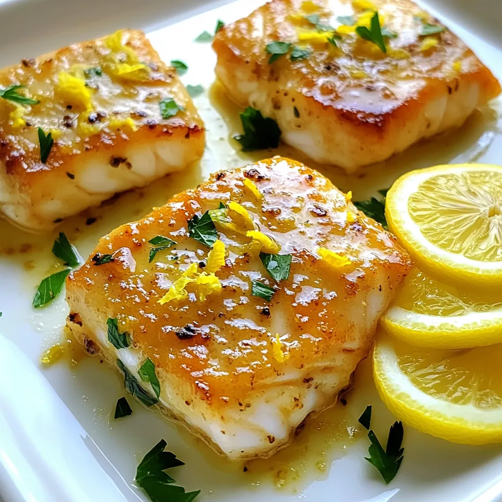 Minute Lemon Garlic Butter Cod Quick and Easy Meal