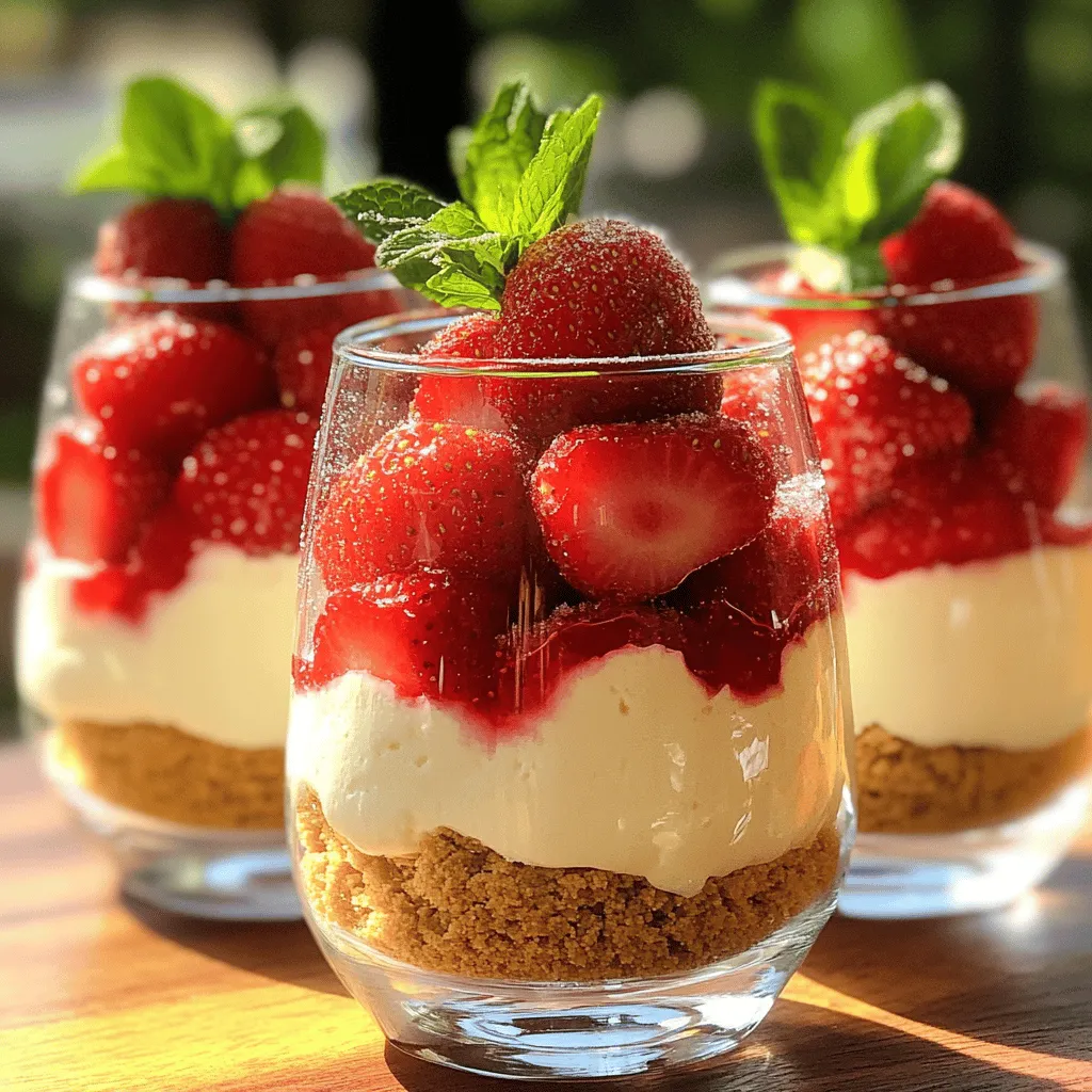 Strawberry Cheesecake Parfaits No Bake Delightful Treat