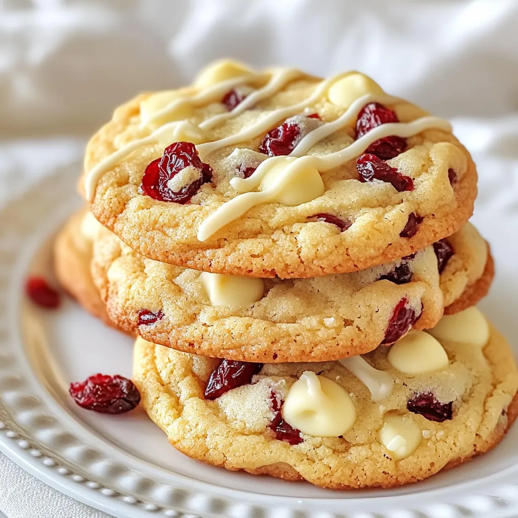 Cranberry White Chocolate Oatmeal Cookies Delight