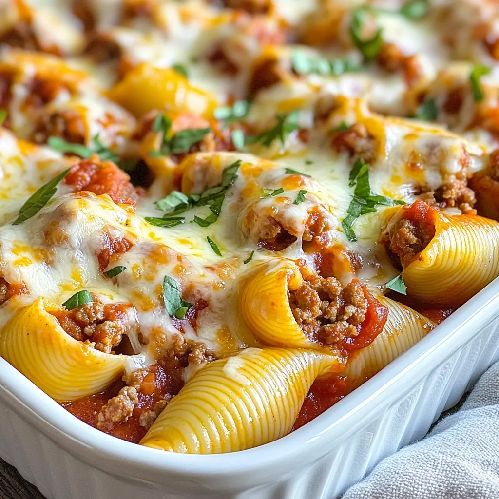Meaty Stuffed Shells Flavorful Dinner Delight