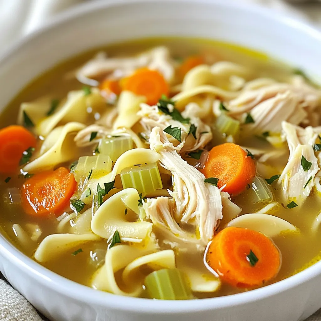 Crockpot Chicken Noodle Soup Hearty Comfort Meal