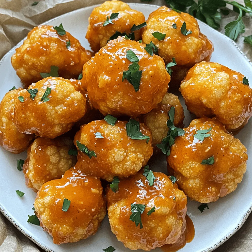 Buffalo Cauliflower Bites Crispy and Flavorful Snack