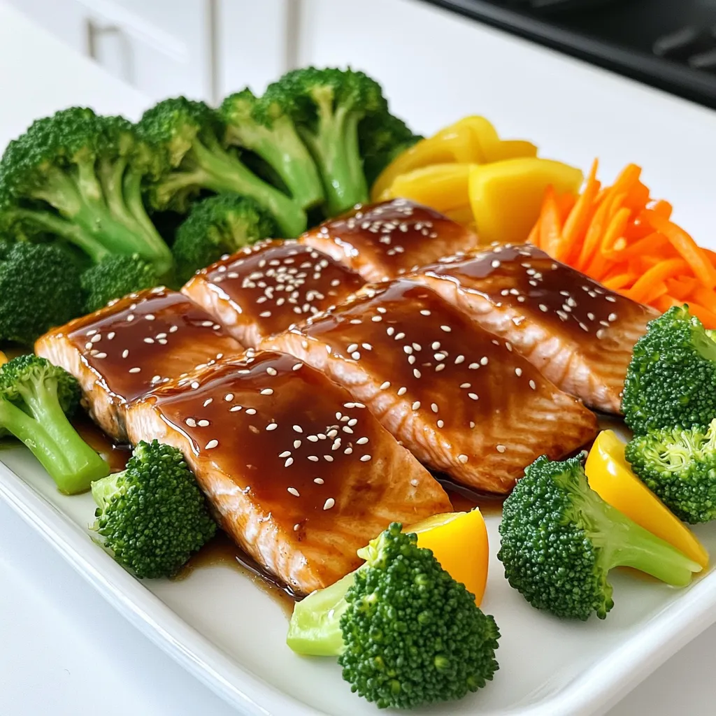 Teriyaki Salmon Sheet Pan with Broccoli Delight