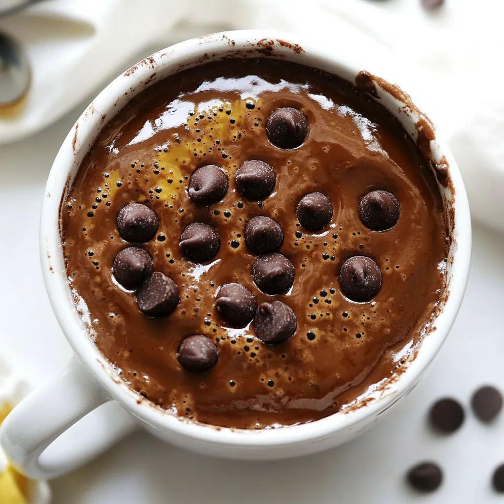 Ingredient Nutella Mug Cake Tasty and Quick Treat