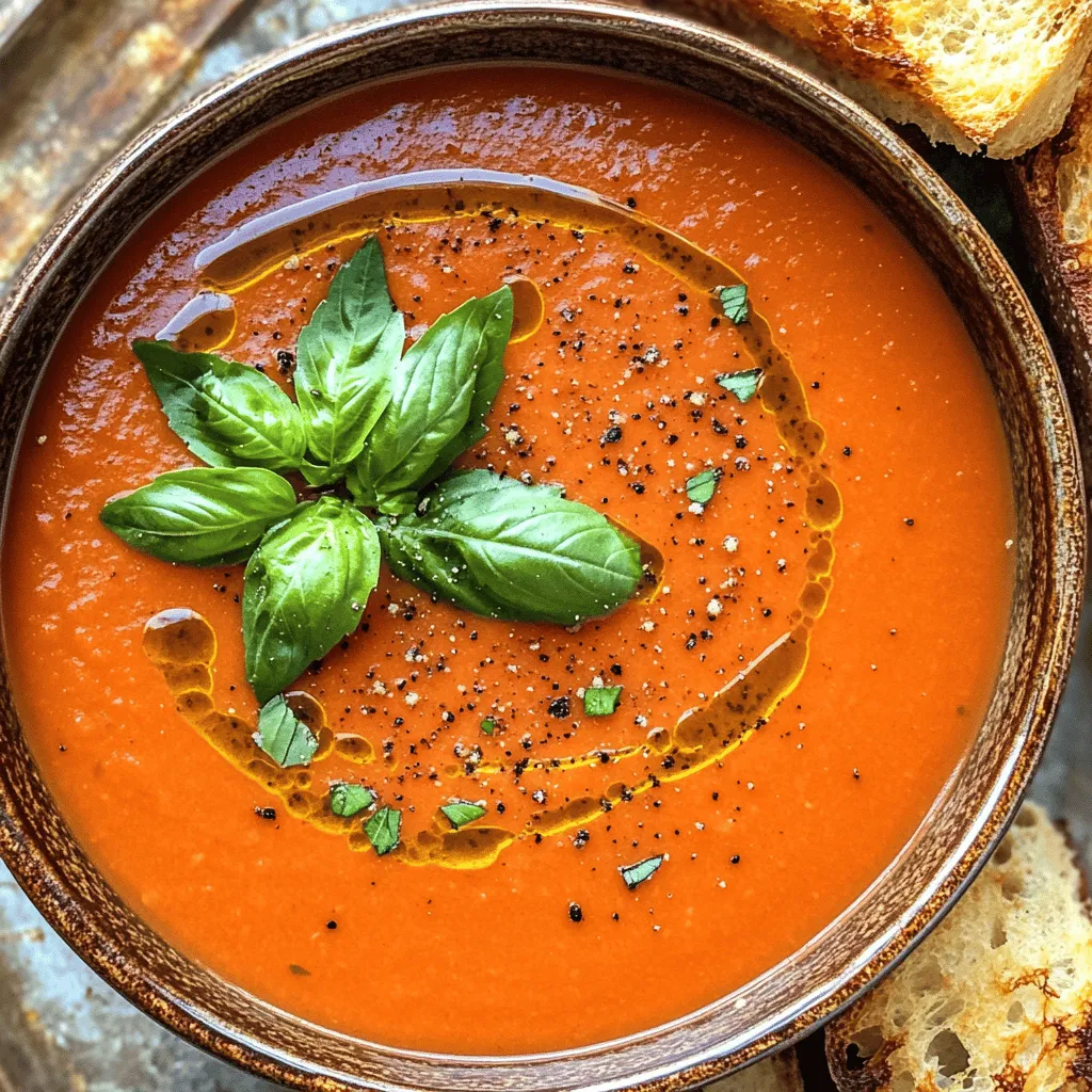 One-Pot Tomato Basil Soup Easy and Flavorful Recipe