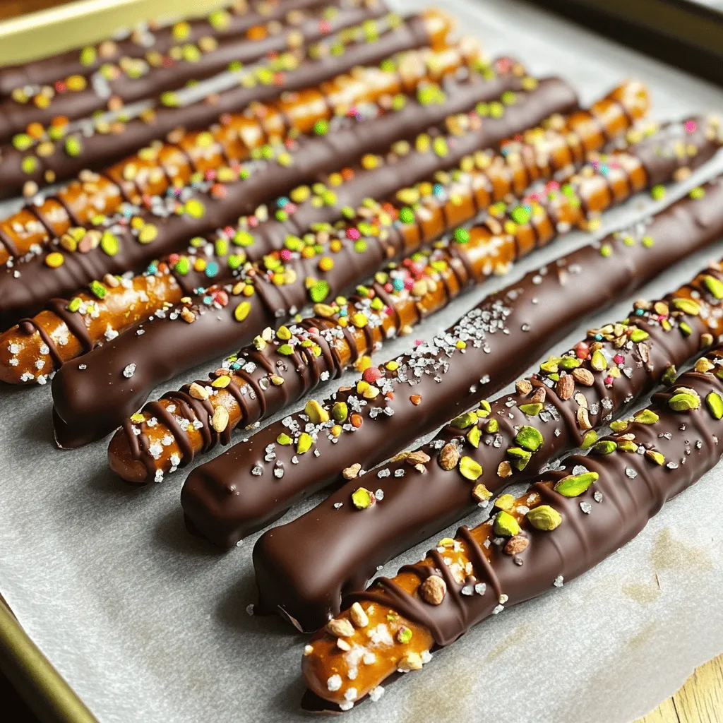 Chocolate Dipped Pretzel Rods Easy and Fun Recipe