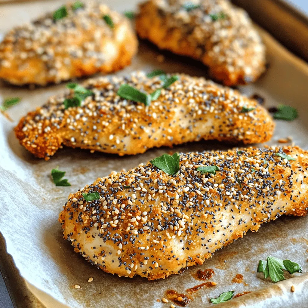 Everything Bagel Chicken Tenders Flavorful and Easy