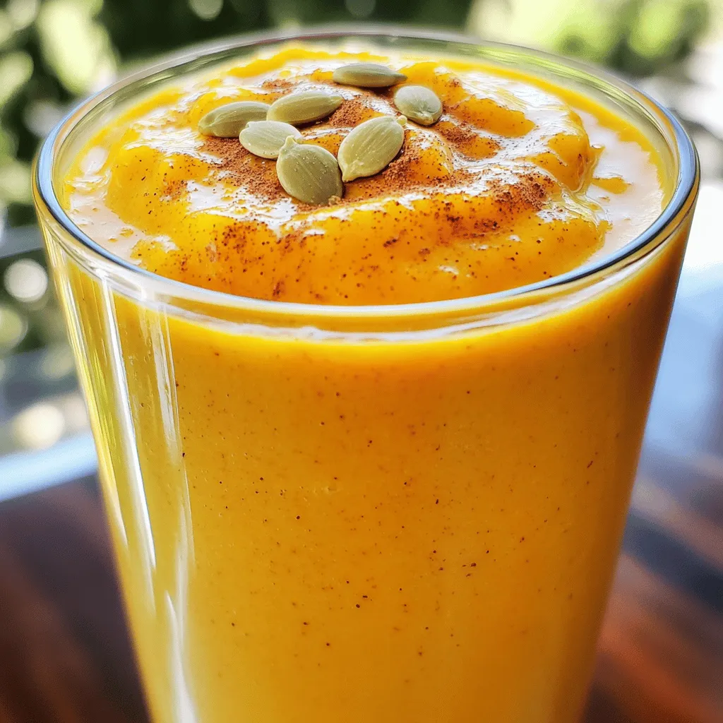 Pumpkin Pie Protein Smoothie Healthy and Tasty Drink
