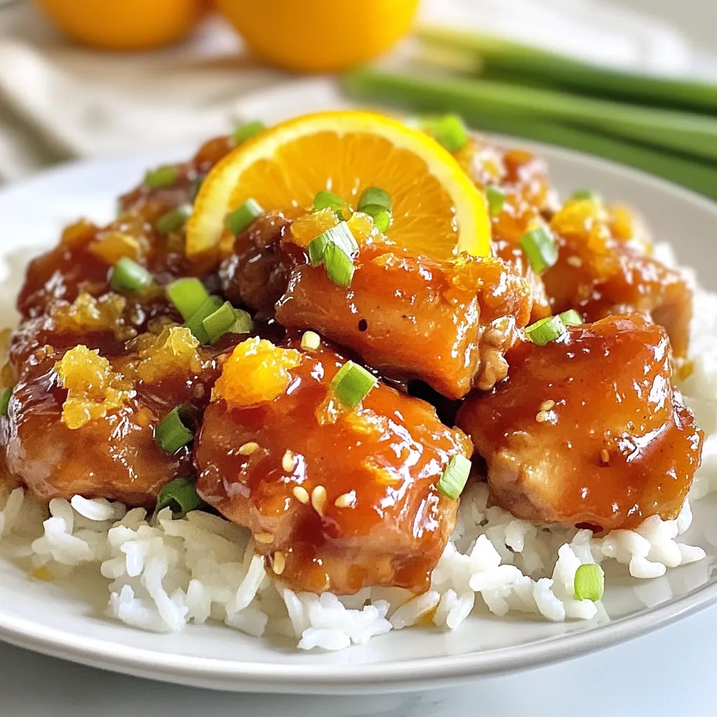 Slow Cooker Sweet Tangy Orange Chicken Delight