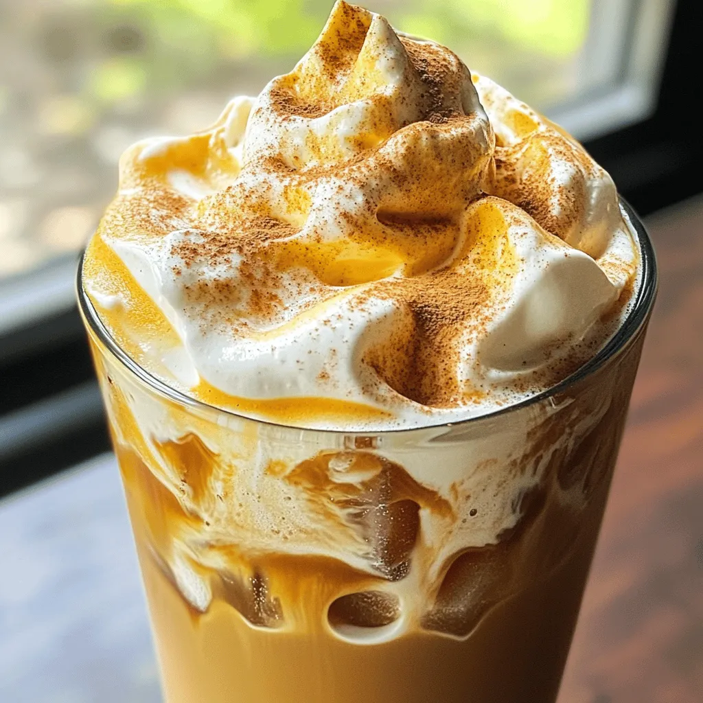 Pumpkin Cream Cold Foam Iced Coffee Flavor Boost