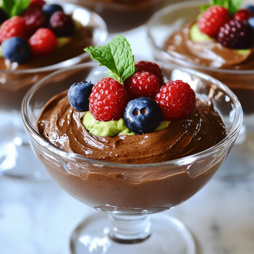 Vegan Chocolate Avocado Mousse Creamy Delight