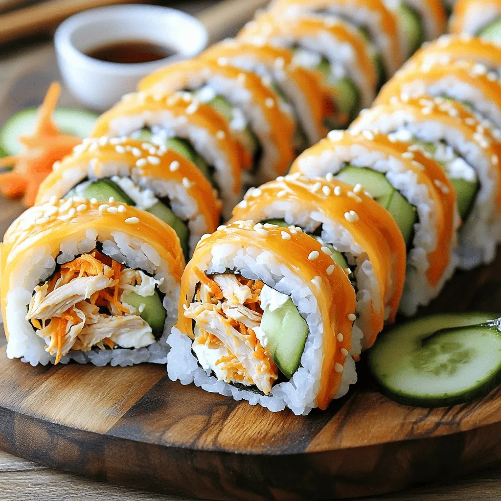 Tailgate Buffalo Chicken Sushi Rolls Fun and Flavorful Dish
