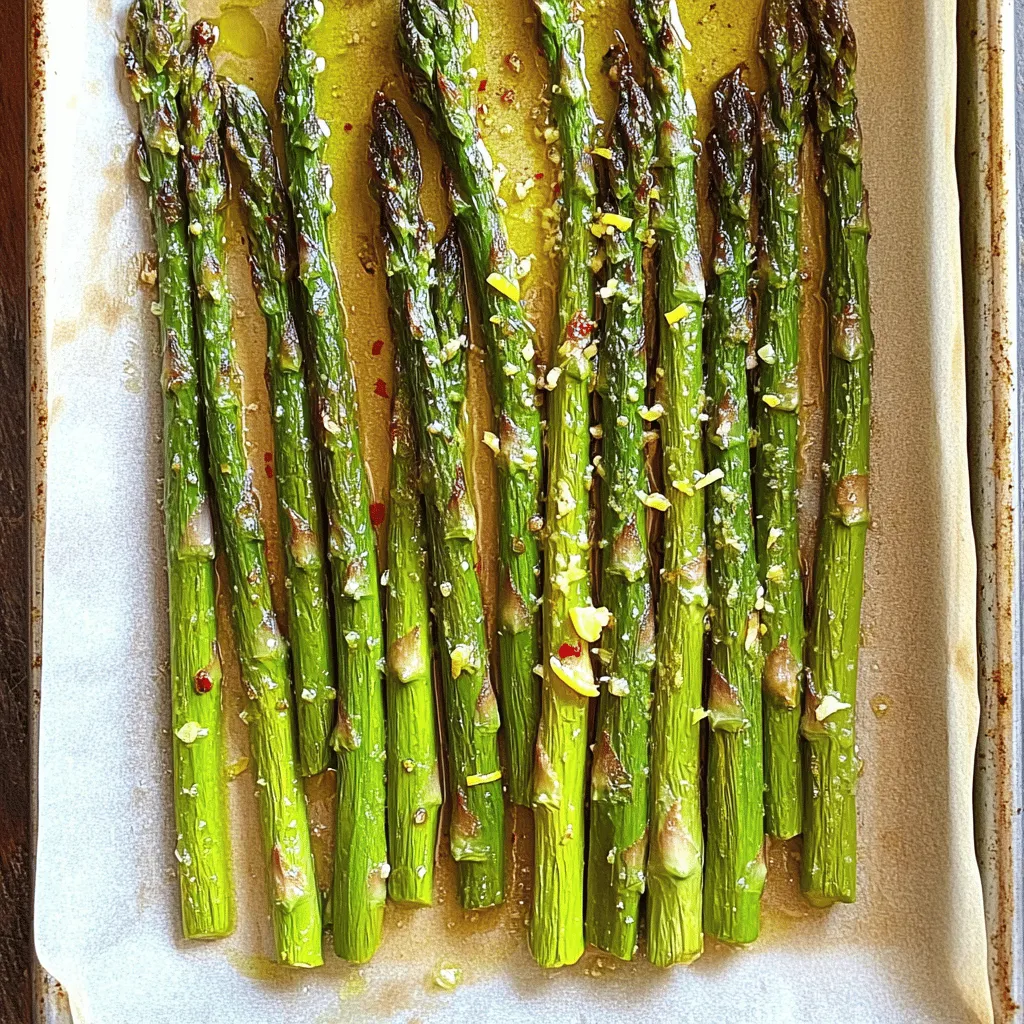 Lemon Garlic Roasted Asparagus Savory Side Dish