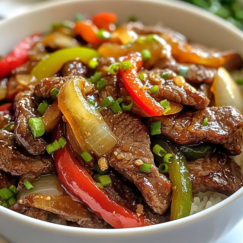 Chinese Pepper Steak with Onions Tasty and Easy Dish