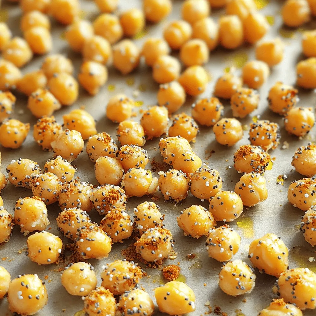 Crispy Everything Bagel Roasted Chickpeas Recipe