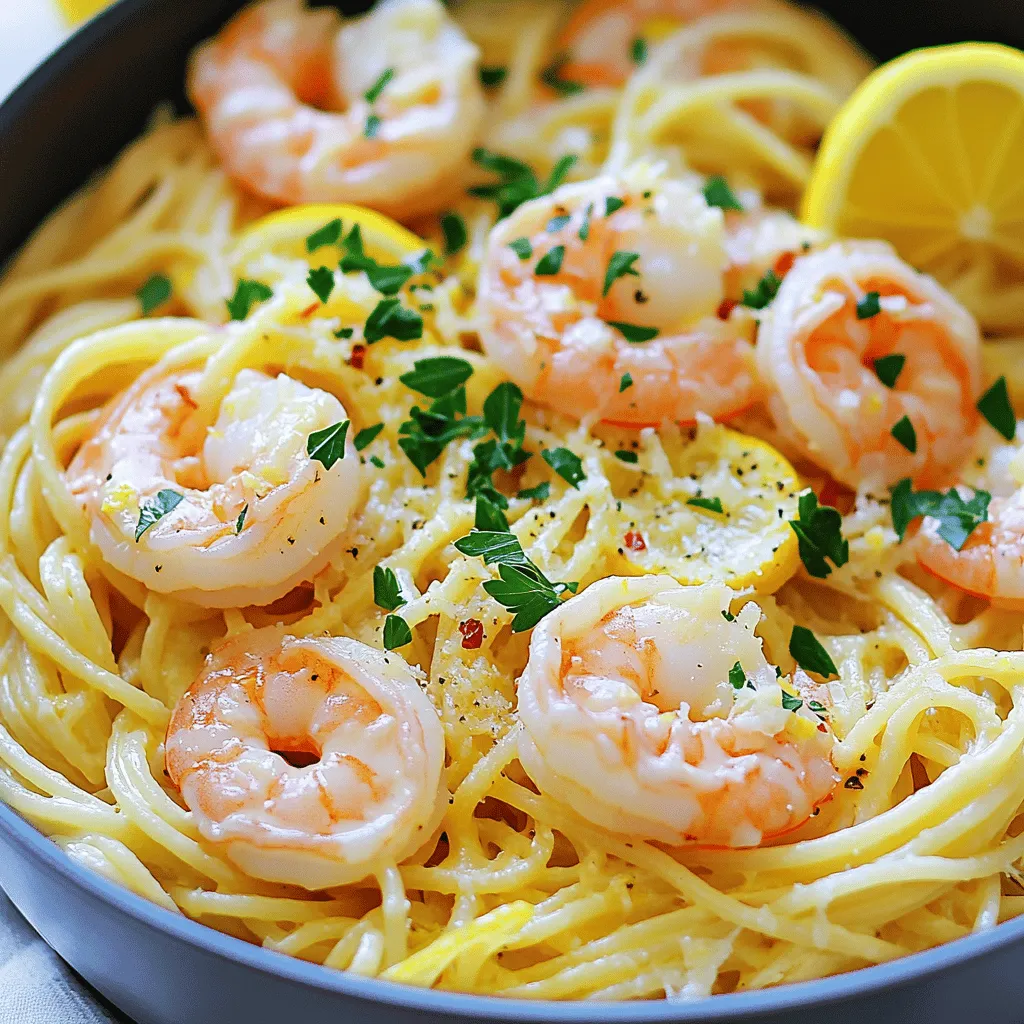 One Pot Lemon Garlic Shrimp Pasta Simple and Tasty Meal