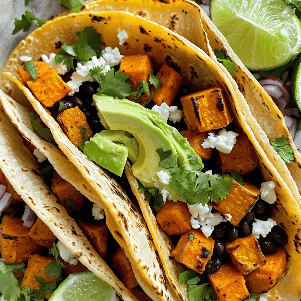 Savory Sweet Potato Black Bean Tacos Easy Recipe