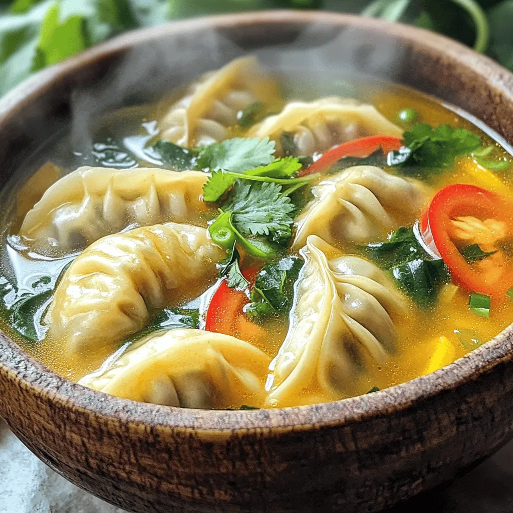 Thai Potsticker Soup Flavorful and Comforting Dish