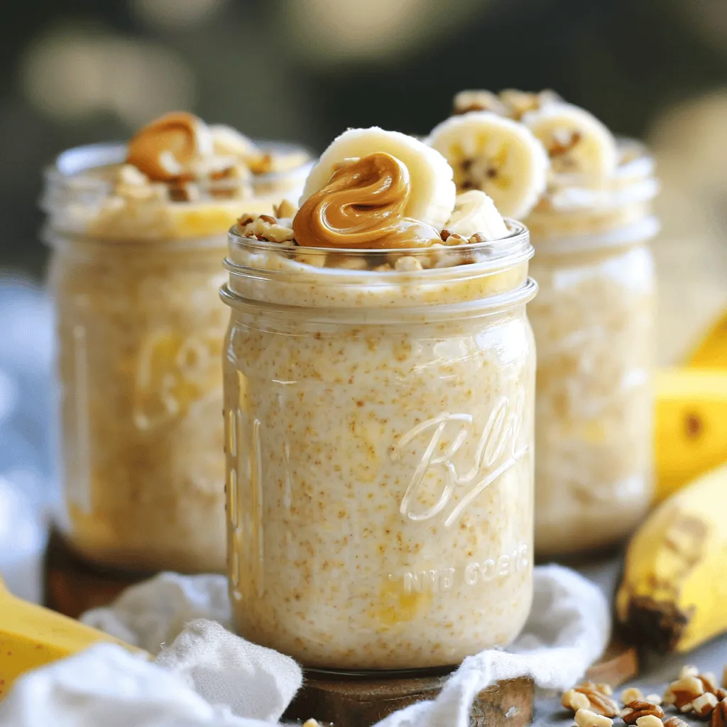Peanut Butter Banana Overnight Oats Easy and Tasty Delight